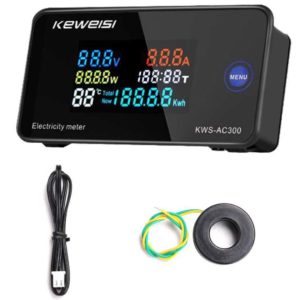 116177 Измеритель напряжения, тока, ваттметр KWS-AC300-100A AC 220V/100А
