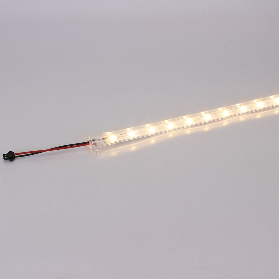 Светодиодная линейка в корпусе 220V 2835 25LED 8W 50 см 3000-3500К IP40