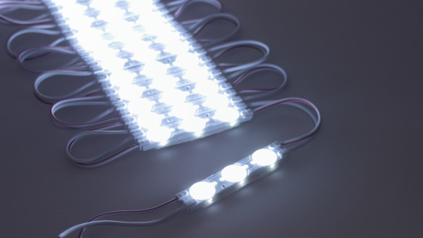 Светодиодный модуль 3 led 6011 MOD85 1.5W 12V холодный белый 79494