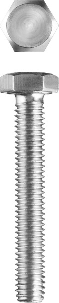 Болт ГОСТ 7798-70, M8 x 100 мм, кл. пр. 5.8, оцинк., ЗУБР 303086-08-100