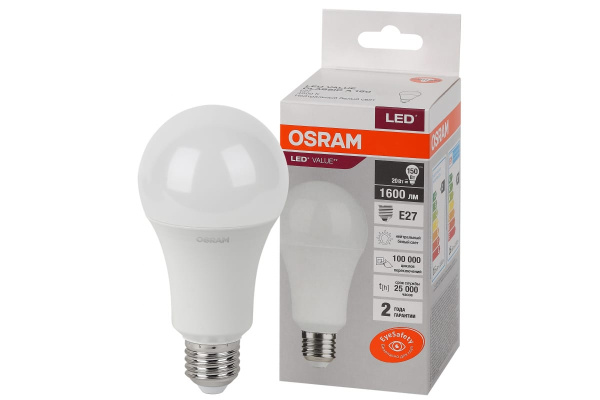 Лампа светодиодная Value 20W E27 4000K OSRAM LVCLA150