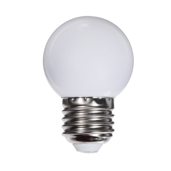 Лампа светодиодная G45 1,5W E27 220V(шар) 3000K Luazon 7871486