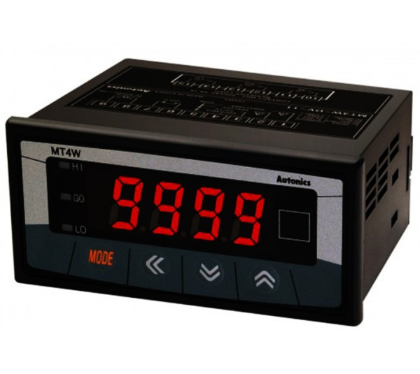 Мультиметр MT4W-DV-41 4-разряда, 96*48мм., Вольтметр, DC, релейный выход, 100-240VAC Autonics