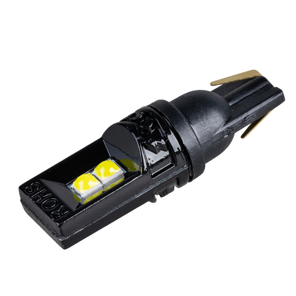 Лампа светодиодная T10 (W5W) 12-24V 4 SMD диодов без цоколя 1-конт Белая SKYWAY 246098
