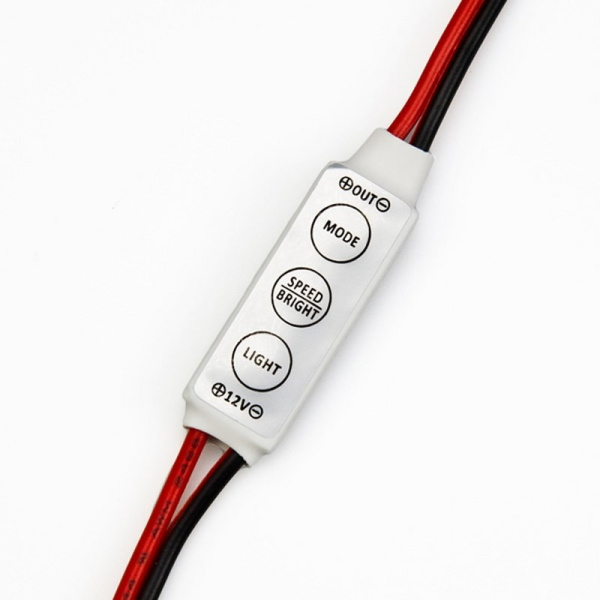 Диммер мини 12V/24V 3 кнопки 72/144W 143-105-1