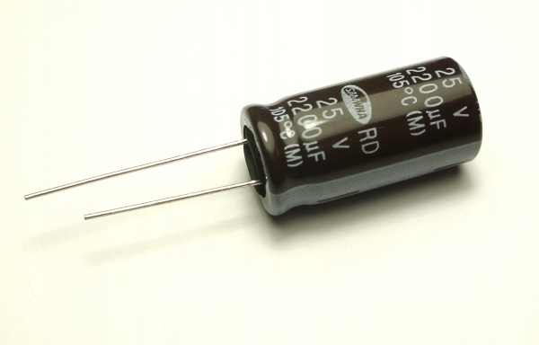 2200 мкФ 25В SAMWHA RD 105C 12*25