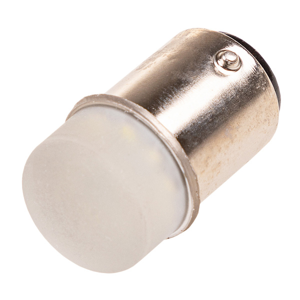 Лампа светодиодная S25 (P21/5W) 12V 9 SMD диодов BAY15d 2-конт Белая SKYWAY 238016