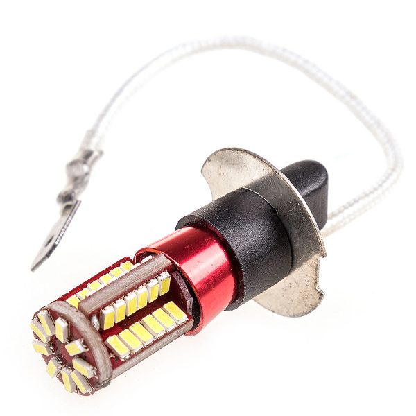 Лампа светодиодная H3 12V 57SMD 1-конт Белая