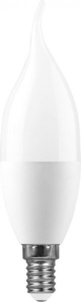 Лампа светодиодная 13W E14 свеча на ветру 220v 4000K Feron LB-970 38113