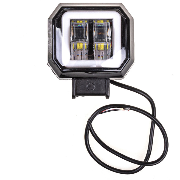 Фара светодиодная OFF ROAD 75*75(80)*55 мм квадратная 12V/24V 20W 6000K SKYWAY 236879
