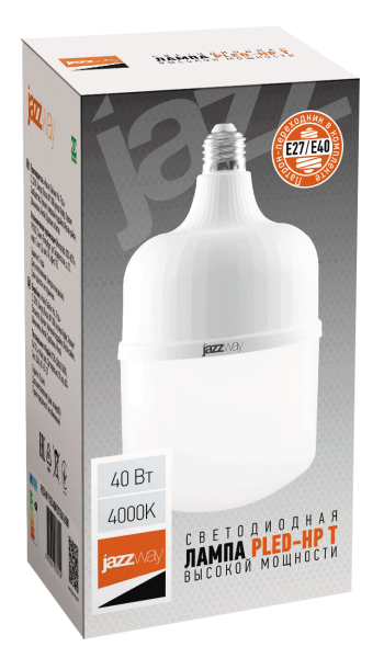 Лампа светодиодная PLED-HP-T120 E27/E40 40W 4000K 220V JazzWay
