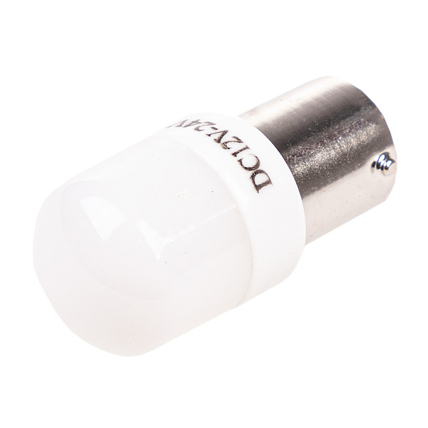Лампа светодиодная S25 (P21W) 12-24V 6SMD диодов BA15s 1-конт белая