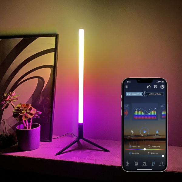 Светильник настольный RGB "Trip" 70см